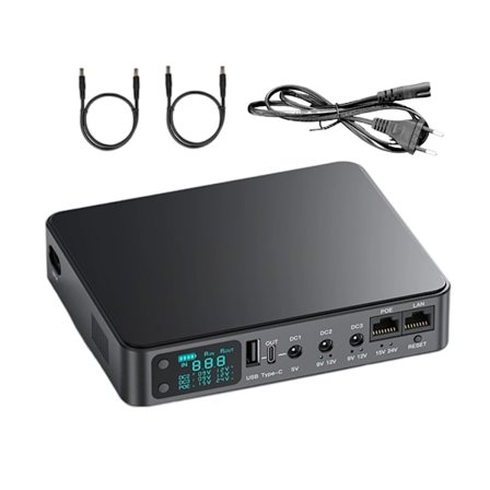 AD2P Uninterruptible strømforsyning Type C 5.5x2.1mm port til elektronik 5V-24V