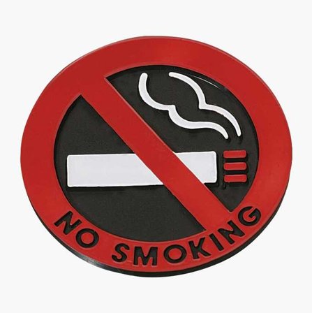 Biltema - Dekal «No smoking» 2 stk.