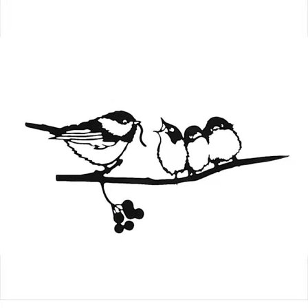 Havegrundsæt Metal Yard Jern Elf Kyllingefoder Fugl Dyr Plug-in Dekoration