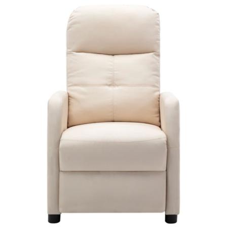 Vidaxl Elektrisk Reclinerfåtölj Gräddvit Tyg Creme