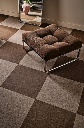 Jotex - Textieltegel Met Pak Van 20 Color 97 Brown Color 97 Brown - SIERRA - Koop Textieltegels bij Jotex