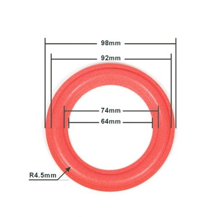 Högtalarfoam Surround Högtalaromgivningar Subwoofer Surroundringar för klart ljud