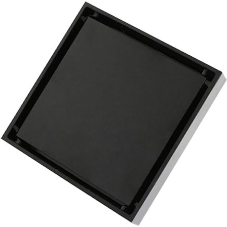 (sort) Rustfrit bruseafløb i rustfrit stål til badeværelsesgulv