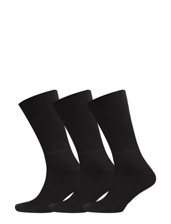 Terry Socks 3 Pack Underwear Socks Regular Socks Svart Claudio