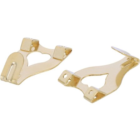 Dobbel messingkrok for foto/bilde - 10-pakning