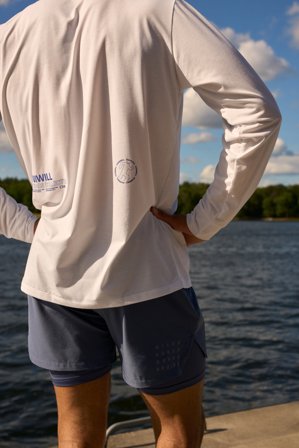 ICANIWILL - Mirage Dri-Release Long Sleeve Print White Snow - Heren - sportkleding van ICIW