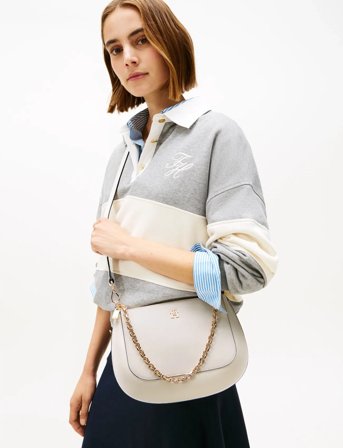 Tommy Hilfiger Th Glam Mini Chain Crossover - Cream - ONE SIZE