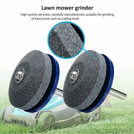 1/2 STK. Gressklipper Slipestein for Elektrisk Drill Knivsliper Slipestein Hage Slipeverktøy Deler