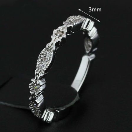 18K Guldfyllda Guld Filled gulddoublé Ring förlovningsring