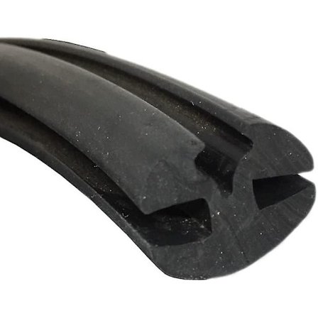 Gummipakning for bil, varebil, buss, frontrute, vindu 6mm til 6mm med fyllstripsinnlegg