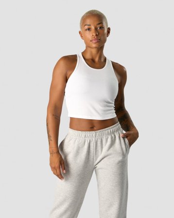 ICANIWILL - Nimble Cropped Tank Top White- Tanks - Dames - sportkleding van ICIW
