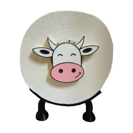 Toalettpappershållare Rolig Ko Design Enkel Montering Universal Toalettpappershållare Pappersorganisatör Badrumsdekoration