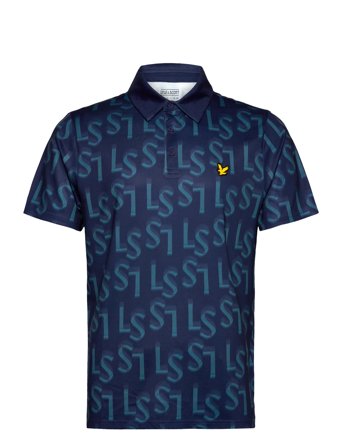 Lyle & Scott Sport | Ls Monogram Printed Polo Shirt | M