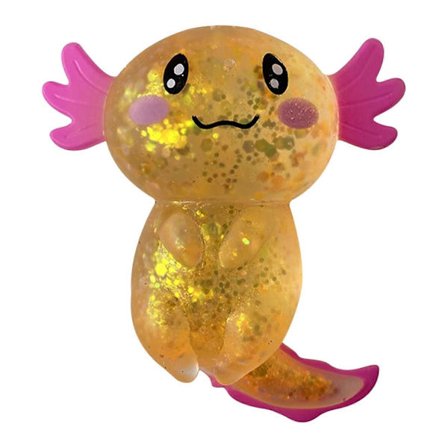 Glitter Axolotl Leker Stress Relief Leke Søt Axolotl Leke Myk Stress Leke Axolotl Elastiske Fidget Leker For Barn Og Voksne
