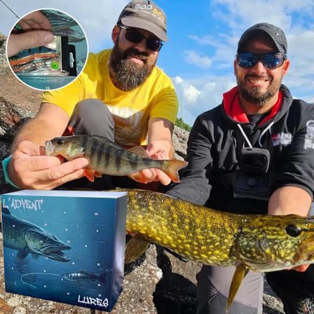 2025 Julefiske Overraskelsesgaveæske, Voksen Julefiskekalender, Fiskegrejsæt, Fiskegrej Julekalender - Perfekt