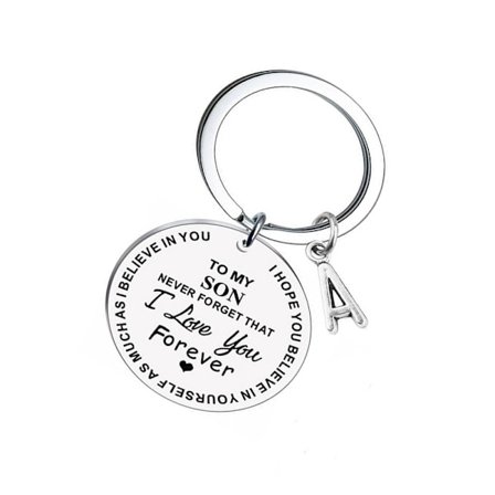 Til min søn Nøglering i rustfrit stål