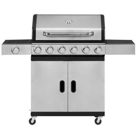 Mustang Shelbyville 6+1 gasgrill - Rustfrit stål, sort | KitchenOne