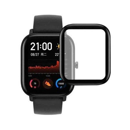 2-PACK Amazfit GTS 2 Mini FullFrame 3D hærdet glas 0,26 mm 9H
