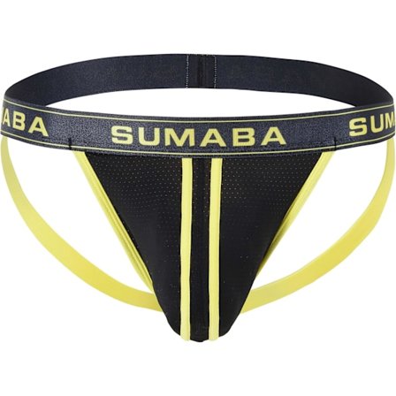 2025 Senaste Modell Herr Jockstrap Underkläder Man Andningsbara Jock Straps Atletiska Stöd för Män 01gul*1 3X-Large