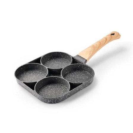 4-kopps stekepanne med non-stick belegg for egg - Perfekt
