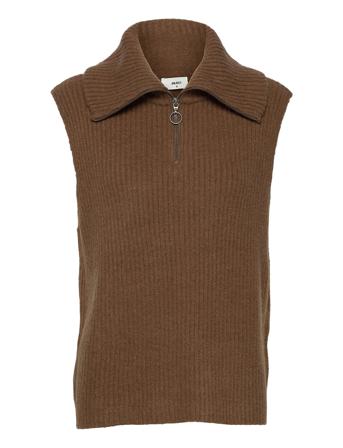 Objrachel S/L Knit Vest Brown Object