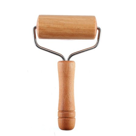 Träbakrulle med handtag, Bakrulle i trä