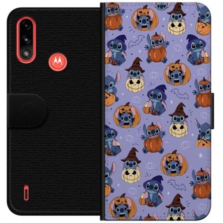 Motorola Moto E7 Power Plånboksfodral Stitch halloween