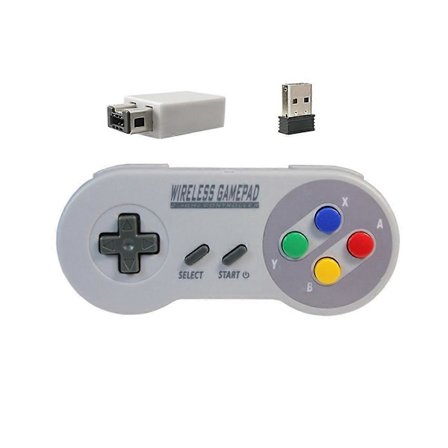 Spilcontroller til SNES Mini PC NS Switch Farverig Knap