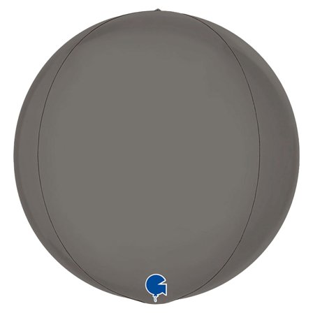 Iso Globe Folioilmapallo Platinanharmaa