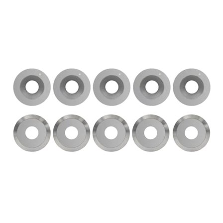 10 stk. Runde karbid drejeindsatser Skærer God slidstærk klinge sæt til indeksérbar drejebænk drejeværktøj til tømrer