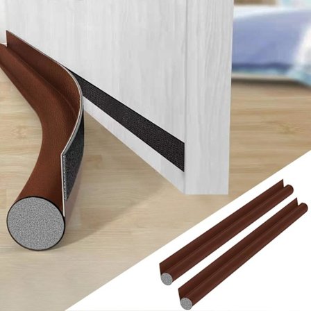 Isoleret Dørtrækstopper, 2 STK Enkeltsidet Isoleret Trækstopper, Lydtæt, Holder Træk og Insekter Ude