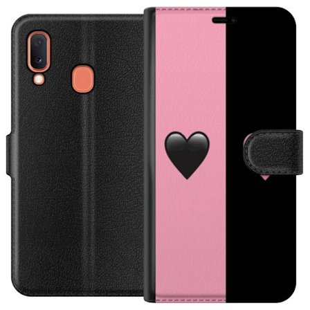 Kompatibelt Plånboksfodral till Samsung Samsung Galaxy A20e Hjärtan