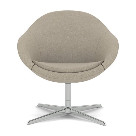 Varier Furniture Kokon Club - Brown Wool - Chrome base