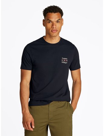 Tommy Hilfiger Hilfiger Stack Tee - Blue - S