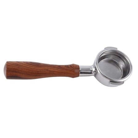 58mm Binaural Kahvinkeittimen Suodattimenpidin E61 Pohjaton Suodatin Puukahvalla Kahvi