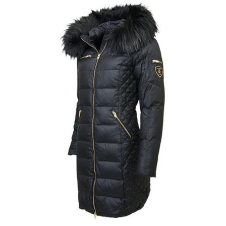 Rockandblue Rock and Blue Ciara sort vinterjakke med sort faux fur dame Sort, Dame