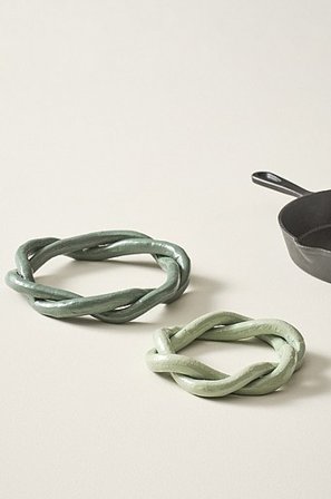 Jotex - Grytunderlägg 2-pack Grön KENNA - Köp Kökstillbehör hos Jotex