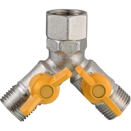 Erstatningsventil G 1/2 Y-kobling Messing 3-veisventil I Hånddusj Adapter Stengeventil For Kjøkken Eller Bad Scrollsqy