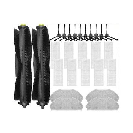 Qihoo 360 S10 X100 Max Huvudsidoborste Hepafilter Moppduk Reservdelar Tillbehör