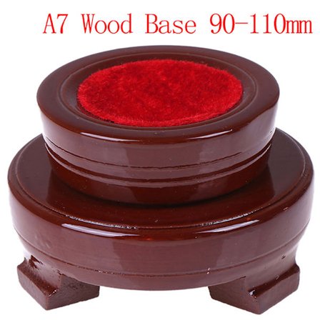 Crystal Wood Display Stand Base Holder For Crystal Ball Sphere