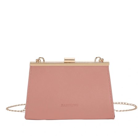 Personlig, nisje, clip-on, stor kapasitet kjedestropp, enkel skulder crossbody, dameveske, enkel pendler-veske Rosa