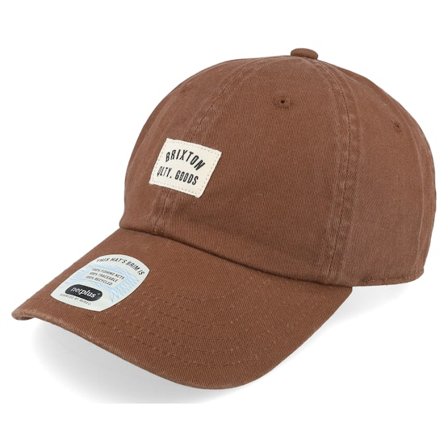 Brixton - Brun unconstructed Keps - Woodburn Sepia Vintage Wash Dad Cap @ Hatstore