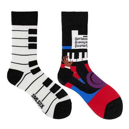 5 par Många stilar av AB-strumpor asymmetriska kreativa trendiga strumpor roliga par mandarinanka färgade mellanhöga strumpor