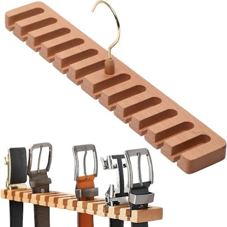 12 kroker trebelteholder henger, slipsholder slipsarrangør, belte- og slipsoppbevaring, beltearrangør for garderobe