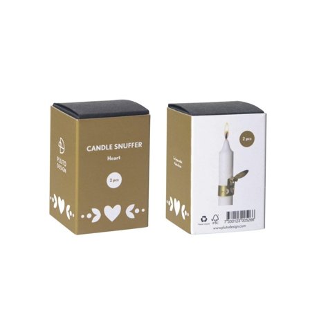 Pluto Design Lysslukker til kronelys 2stk gull