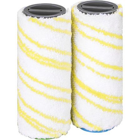 2 Udskiftningsruller 2.055-006.0 til Karcher FC3 FC5 FC7 EWM2 Cordless (Gul)