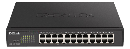 D-LINK DGS 1100-24PV2 - switch - 24 porter - smart - rackmonterbar