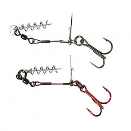 Savage Gear Carbon49 Corkscrew Stinger #1/0 23kg 2pcs