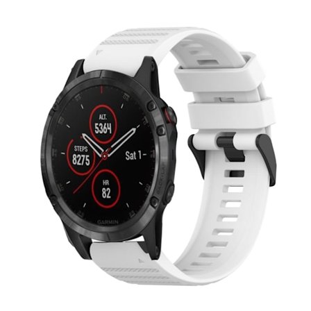 Garmin Fenix 5 Plus Silicone Watch Band - White
