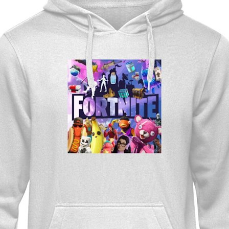 Hoodie Fortnite Kollage Victory Royale Karakterer Skins Loot Farverig Fortnite Gaming Design